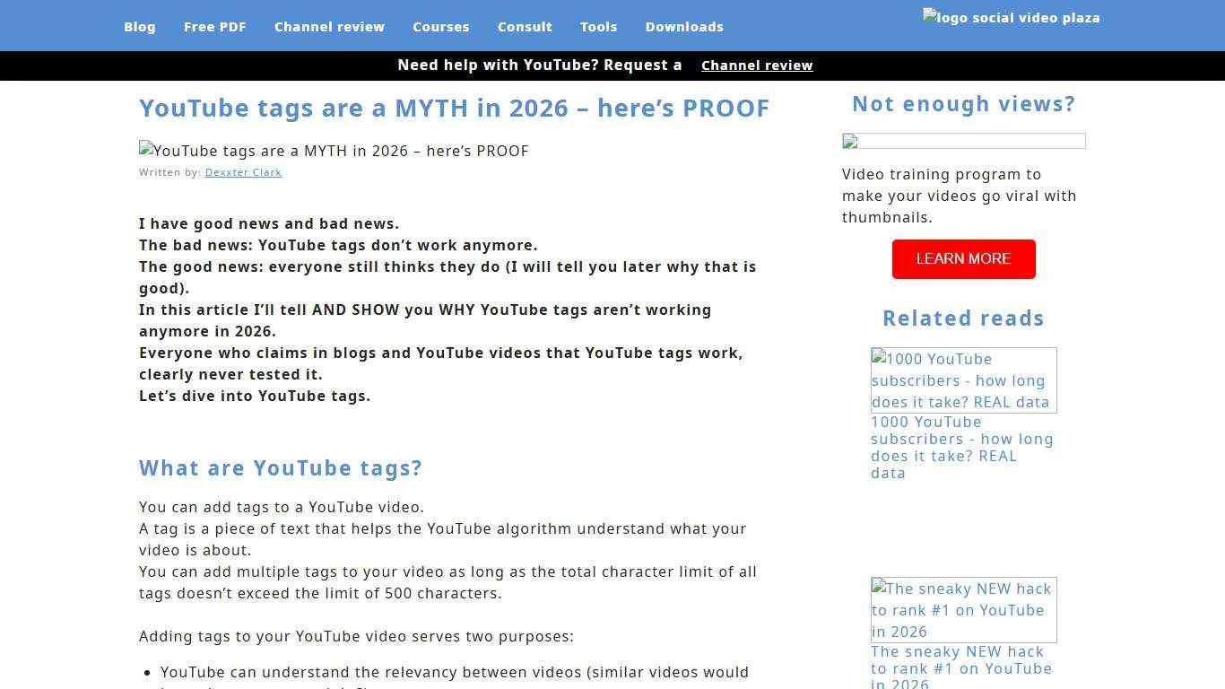 YouTube tags are a MYTH in 2026 – here’s PROOF
